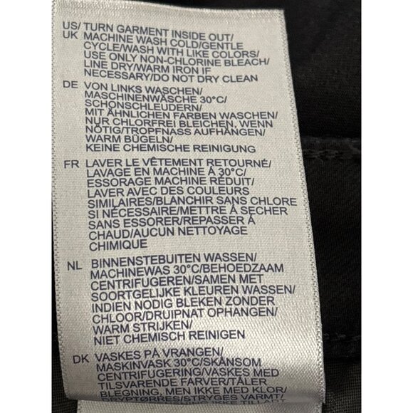 Polished Casual NYDJ Jeans 12 Sheri Slim Black Lift Tuck Ankle Slit NWT 5 Pocket - Picture 6 of 15